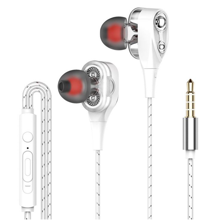 Tai nghe loa kép siêu bass + Tặng túi đựng tai nghe chống rối dây - MB009