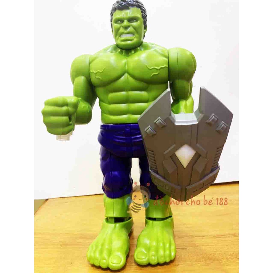 Mô hình người Khổng Lồ Xanh Hulk có nhạc, chiếu hinh 3D, bước đi như thật (loại trung)