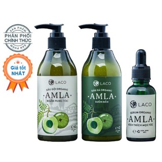 Bộ 3 dầu gội - xả - serum amla