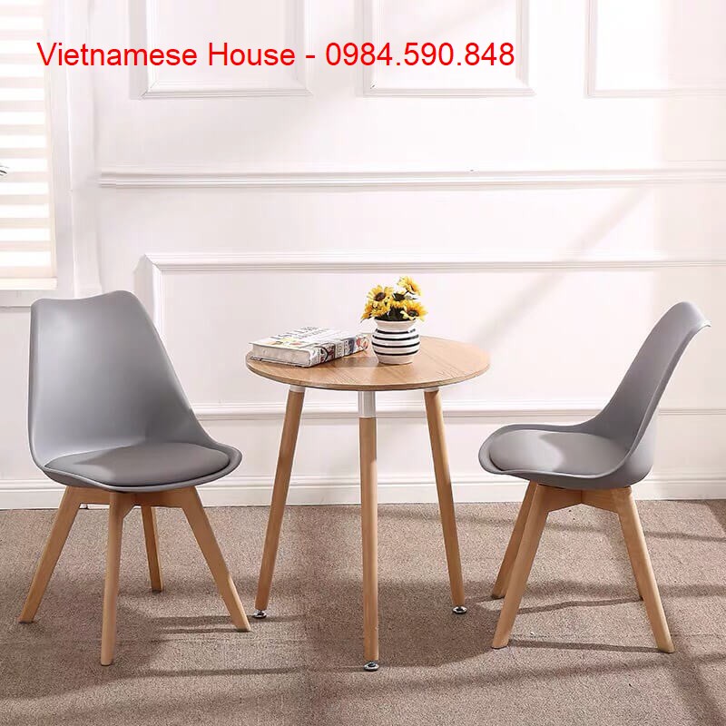 Bàn tròn Sofa - Bàn trà - Cafe - chân tần bì D70 cm (Vietnamese House)