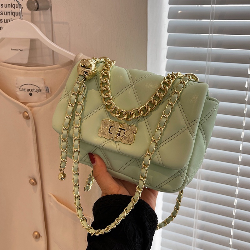 Túi Đeo Vai Phối Dây Xích Thời Trang Dành Cho Nữ