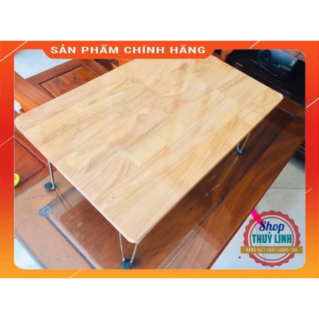 Bàn gỗ cao su 40x60( phủ sơn bóng 2 mặt) siêu bền đẹp