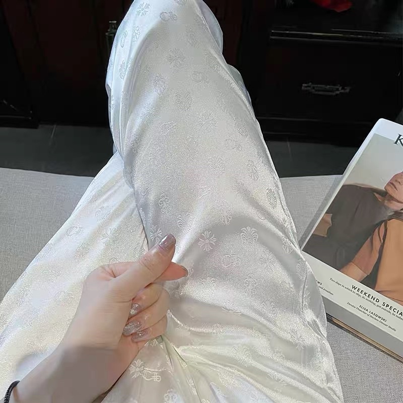 QUẦN SUÔNG BÓNG CHROME HEART UNISEX PHONG CÁCH STREET