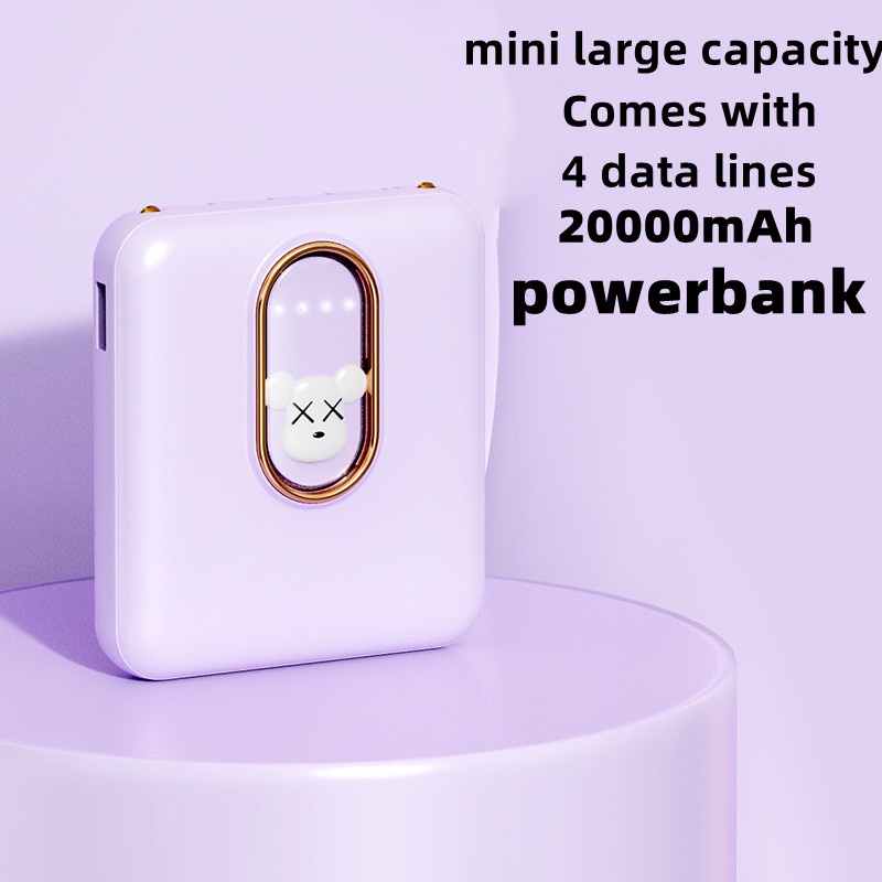 Pin Sạc Dự Phòng Cho Thú Cưng Mini 20000mAh YM492 Dễ Dàng Lắp Đặt Tích Hợp Dây Cáp Sạc Tiện Dụng
