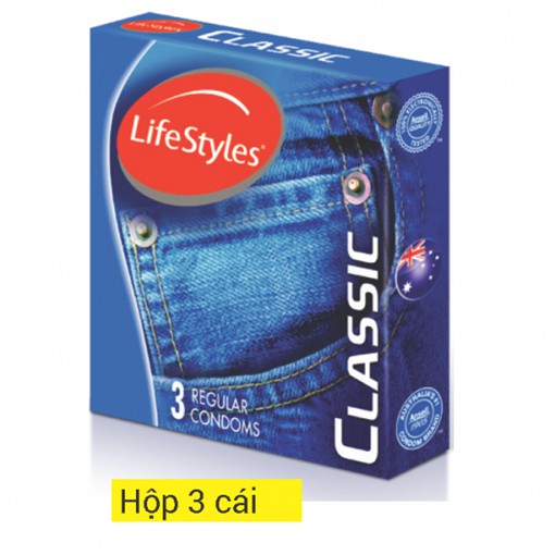 BAO CAO SU LIFESTYLES CONDOM THÁI LAN HỘP 3 CÁI NHIỀU LỰA CHỌN