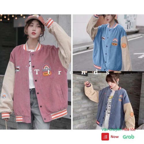 [Mã WASTMAY giảm 15% tối đa 30K đơn 150K] Áo Bomber Jacket DEEP END Nhiều Màu Khuy Bấm Dáng Rộng Unisex Thu Đông