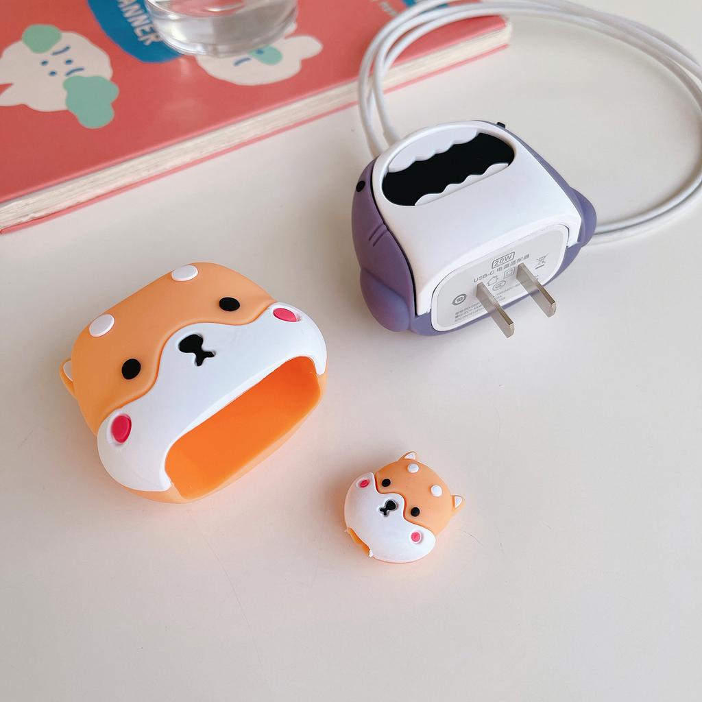 Ốp Điện Thoại Silicone 18/20W Thiết Kế Hoạt Hình Đáng Yêu Cho iPhone