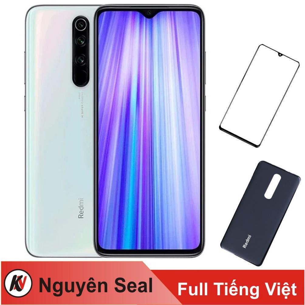 Điện Thoại Xiaomi Redmi Note 8 Pro 128GB Ram 6GB + Cường lực + Ốp lưng - Hàng Nhập Khẩu