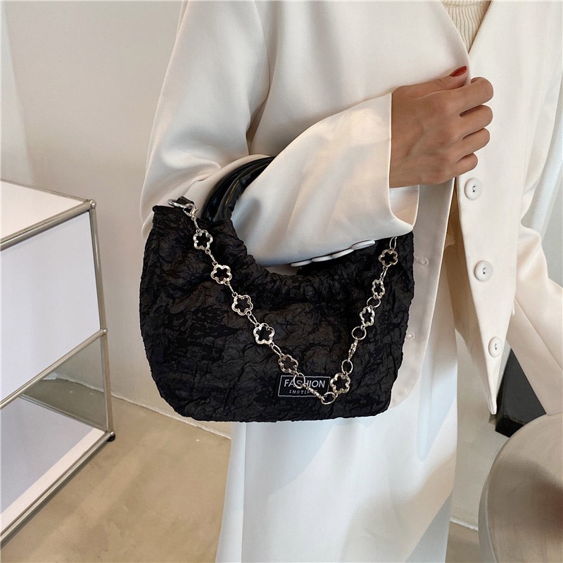 Túi đeo vai IELGY với dây xích phong cách thời trang Pháp