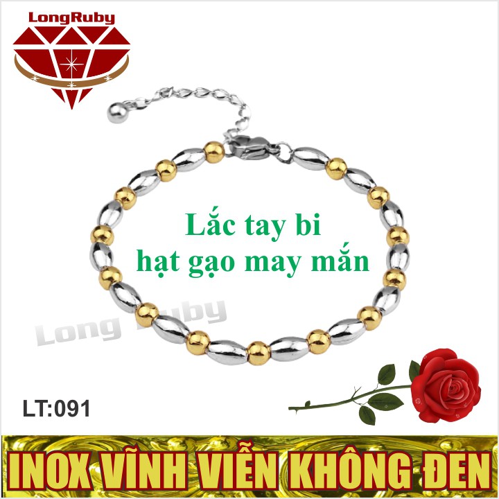 Vòng tay hạt gạo mạ vàng may mắn