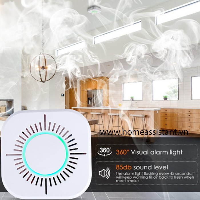 Cảm Biến Khói Báo Động Cháy Hỏa Hoạn Phát Sóng RF 433Mhz PS02