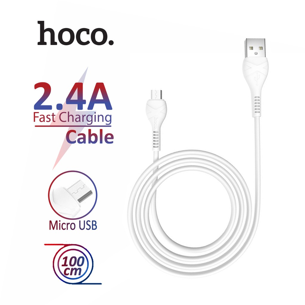 
                        Cáp sạc và truyền dữ liệu Hoco X37 Micro Sạc nhanh 2.4A Chất liệu an toàn PVC dây dài 1m cho điện thoại và máy tính bảng
                    