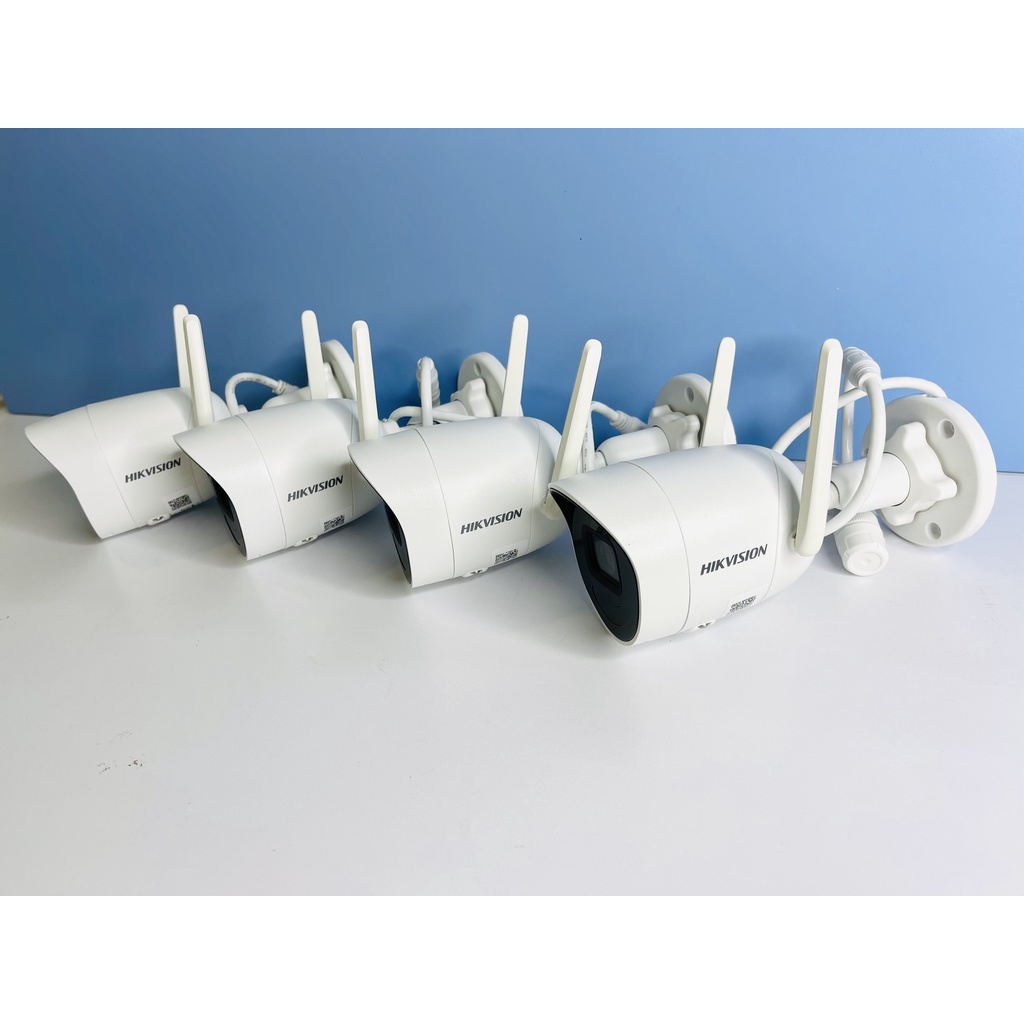 BỘ KIT 4 CAMERA IP Wifi Hikvision NK42W0H/ H265+/ Bullet