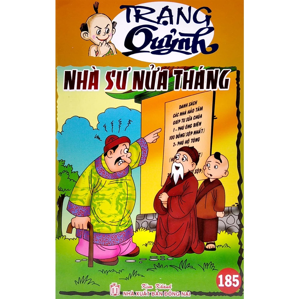 Sách Truyện Tranh Trạng Quỷnh - Tập 185: Nhà Sư Nửa Tháng