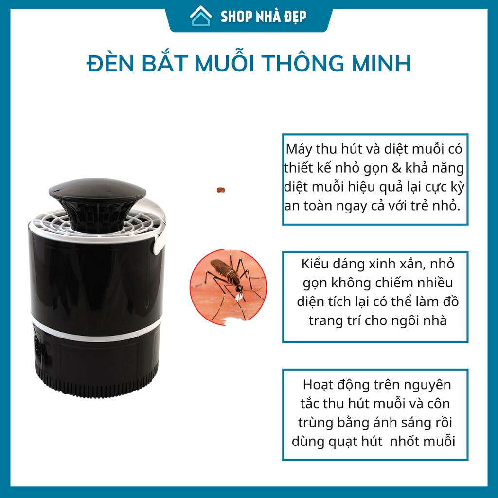 ĐÈN BẮT MUỖI THÔNG MINH HÌNH TRỤ, ĐÈN BẮT MUỖI KIÊM ĐÈN NGỦ THÔNG MINH