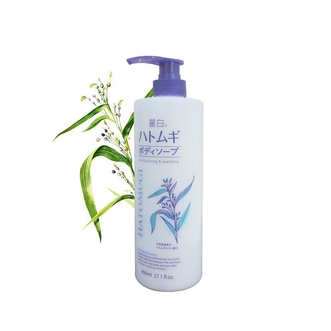 Sữa Tắm Hatomugi Moisturizing &amp; Washing The Body Soap 800ml