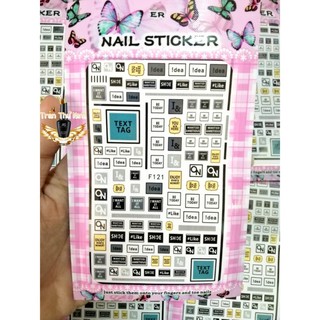 STICKER NAIL - LOGO CHỮ BYH048