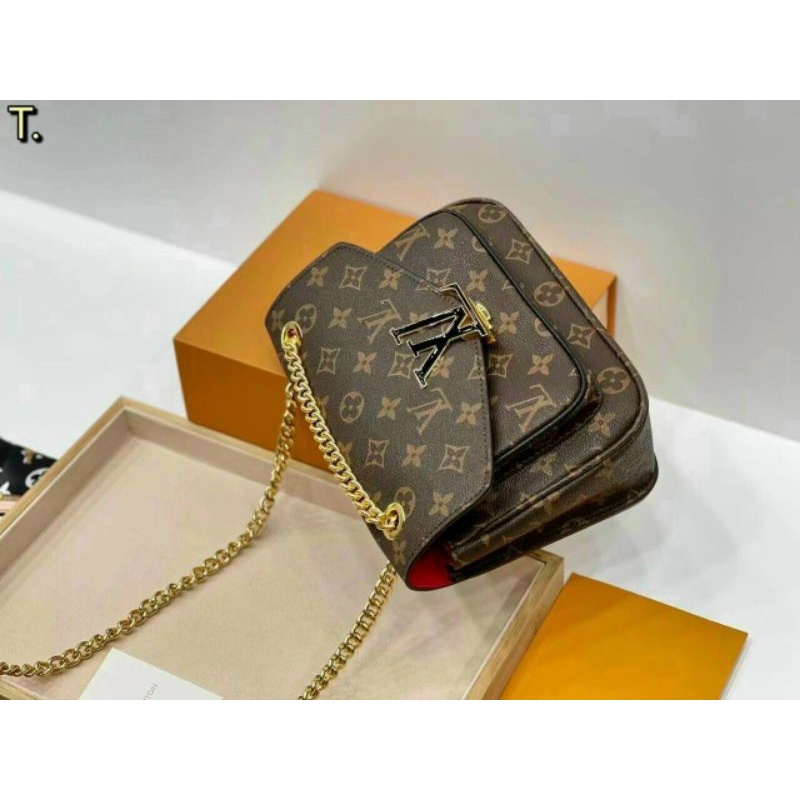 Túi lv nâu kẹp nách