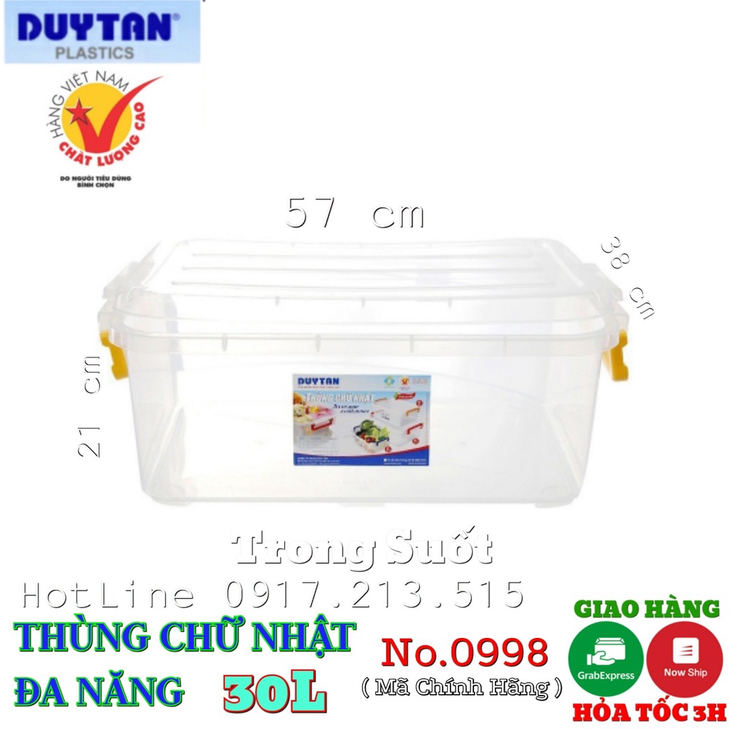 🚀HOẢ TỐC Tp.HCM🚀 Thùng nhựa trong đựng đồ ĐA NĂNG  Duy Tân 10/15/30/45/55/90L 🚀HOẢ TỐC Tp.HCM🚀