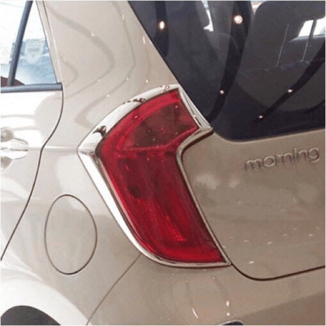 Ốp viền đèn pha, hậu xe Kia Morning 2016-2019, 2020