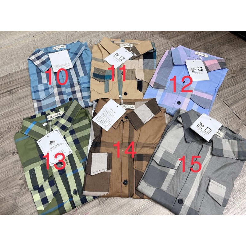 Áo sơ mi kẻ 2 túi hộp | BigBuy360 - bigbuy360.vn