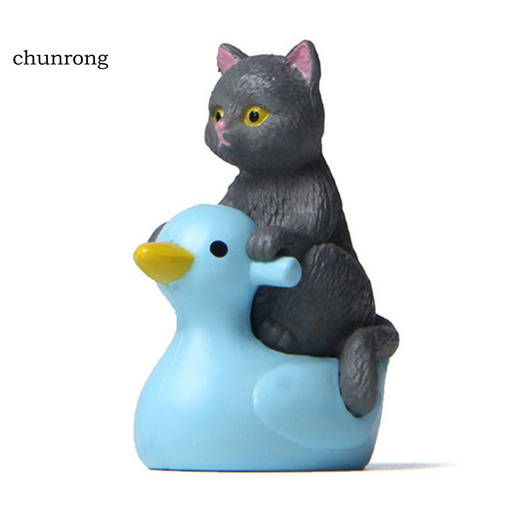 Cr Set 4 Mô Hình Mèo Mini Trang Trí Tiệc