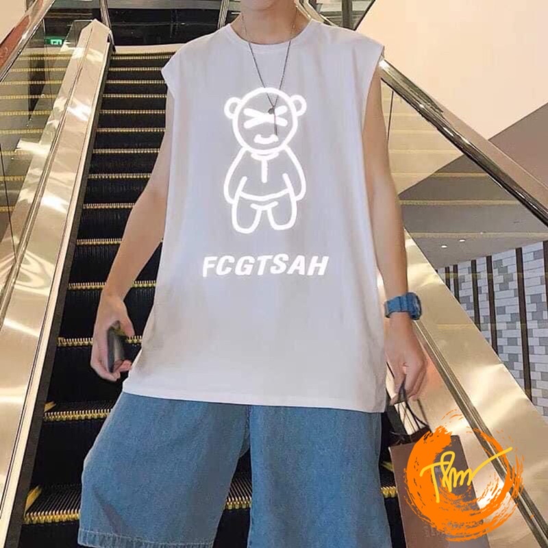 Áo tanktop gấu FCG phản quang TH6