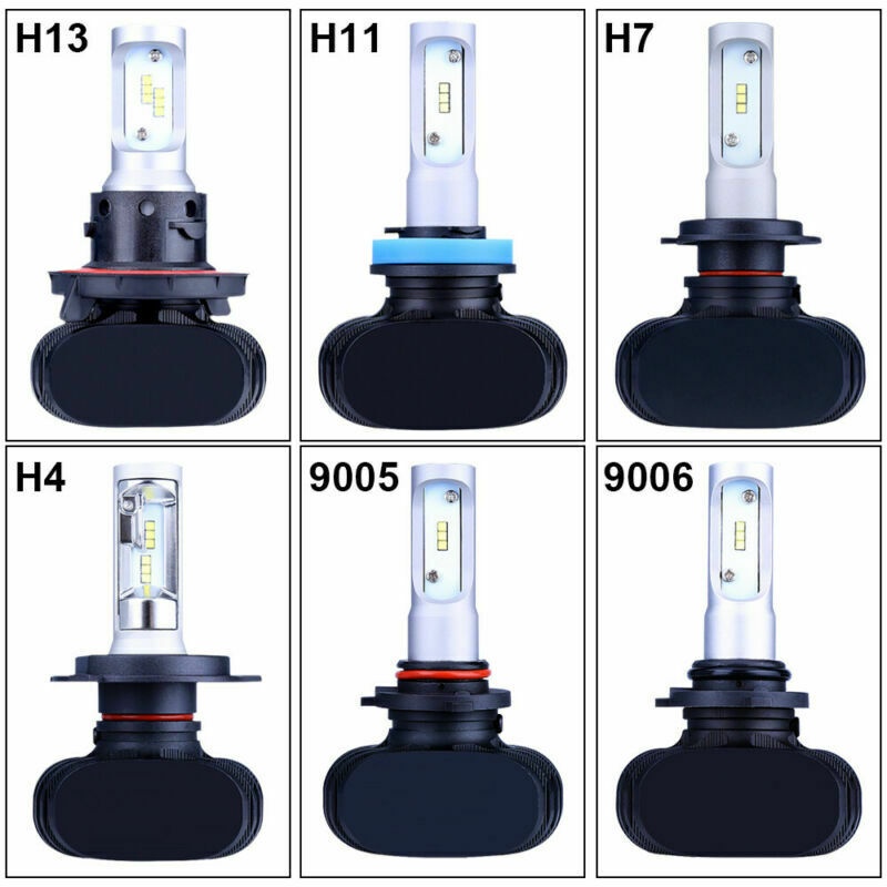 2 Đèn Pha H4-Cree Led H4 9003 Hb2 180W 6500K Cho Xe Hơi