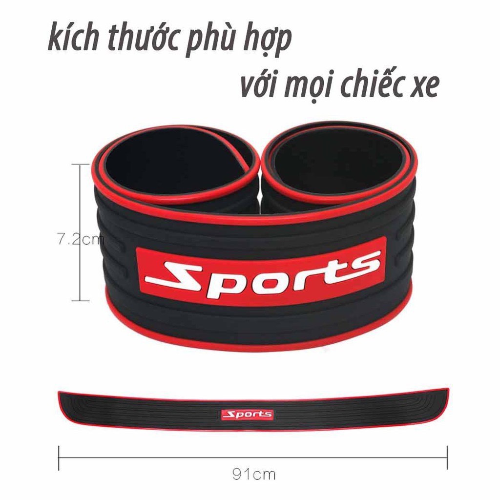 Nẹp Bảo Vệ Cốp Ô Tô Chống Trầy Xước - Nẹp Cao Su Bảo Vệ Cốp Xe Hơi Có Logo Hãng Xe