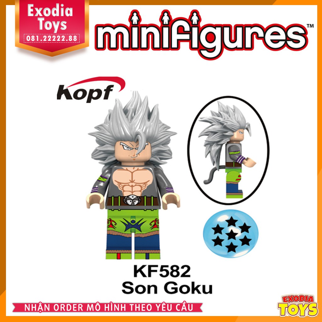 Xếp hình Minifigure nhân vật truyện manga Dragon Ball : 7 viên ngọc rồng - Đồ Chơi Lắp Ghép Sáng Tạo - KOPF KF6048