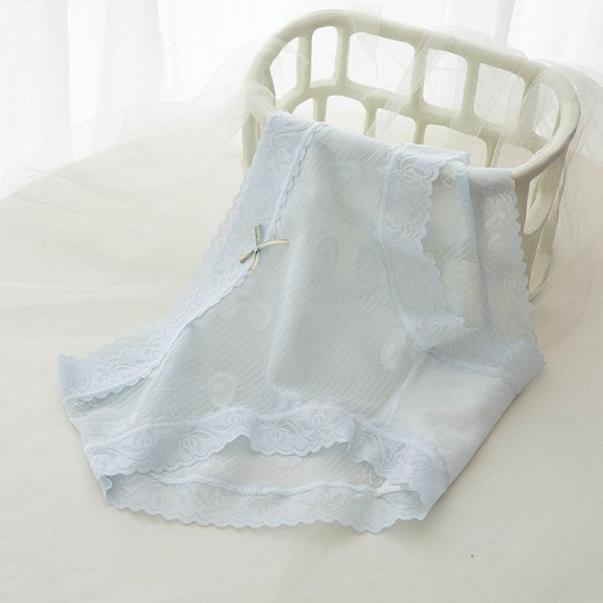 Quần lót nữ , quần lót ren dễ thương ren xuyên đấy quần chất cotton kháng khuẩn L1016