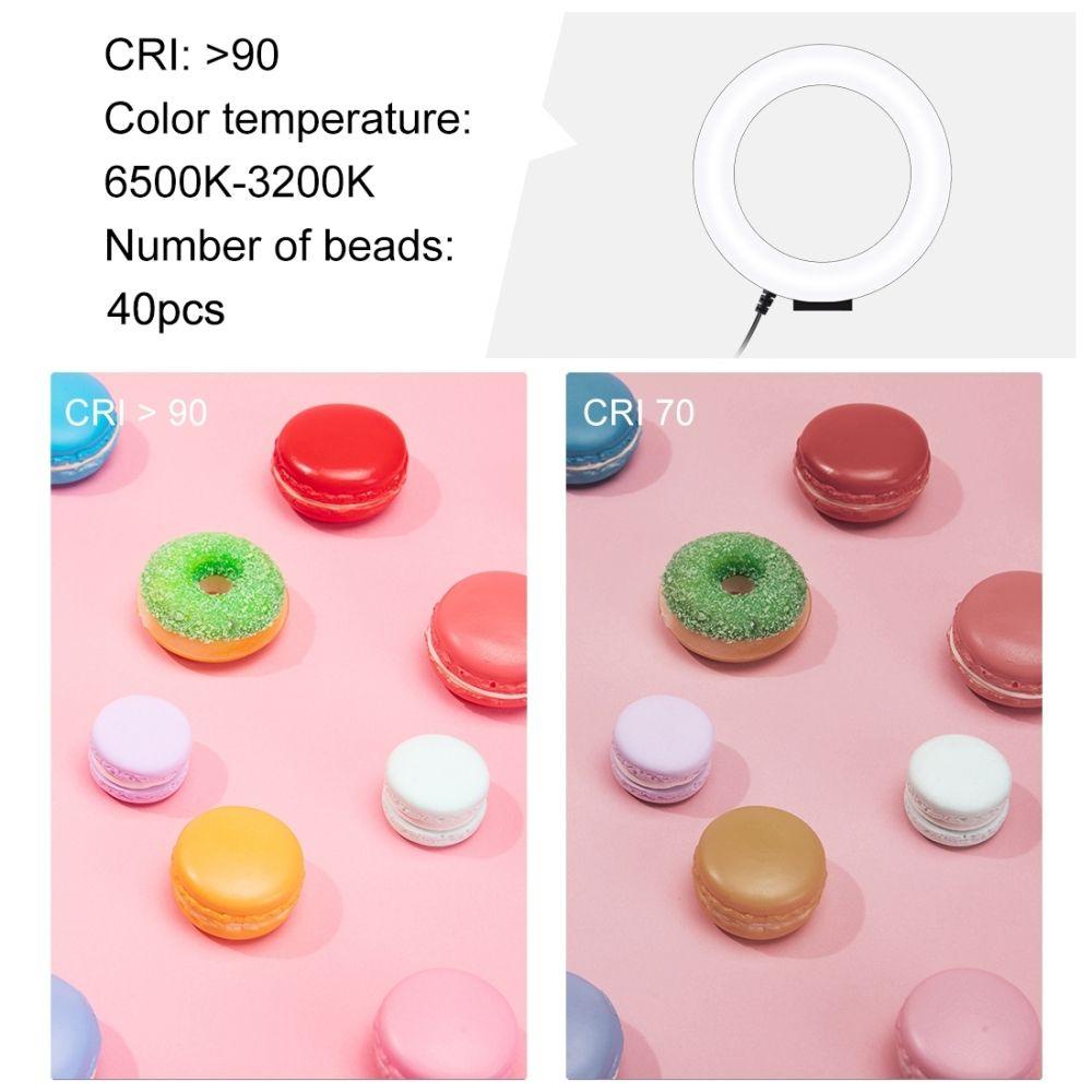BEBETTERM Đèn LED Trợ Sáng Hỗ Trợ Selfie 4.7 inch