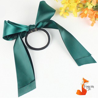 Dây cột tóc Nơ dài Handmade cao cấp phong cách Hàn Quốc Foxy