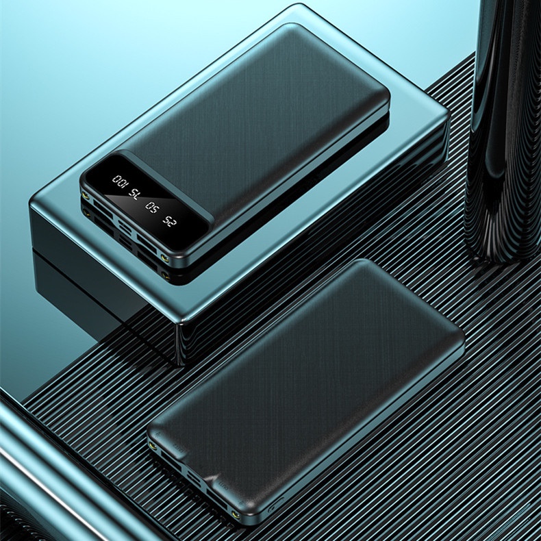 Sạc dự phòng BJONE 10000mAh màn hình LCD đầu ra USB kép có đèn LED cho điện thoại