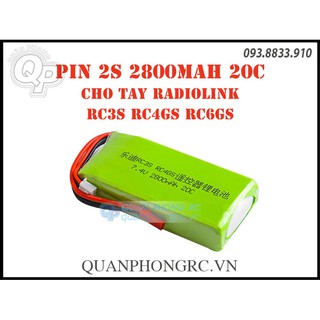 Năng lượng TX 2800mAh 2S 20C 7.4V cho tay điều khiển Radiolink RC3S RC4GS RC6GS