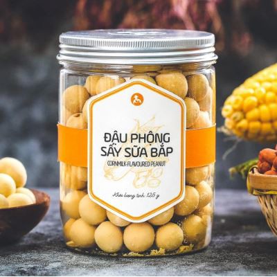 Đậu phộng sấy sữa bắp L'ANGFRAM - Thuộc LANGFRAM, thương hiệu đặc sản Đà Lạt hàng đầu.