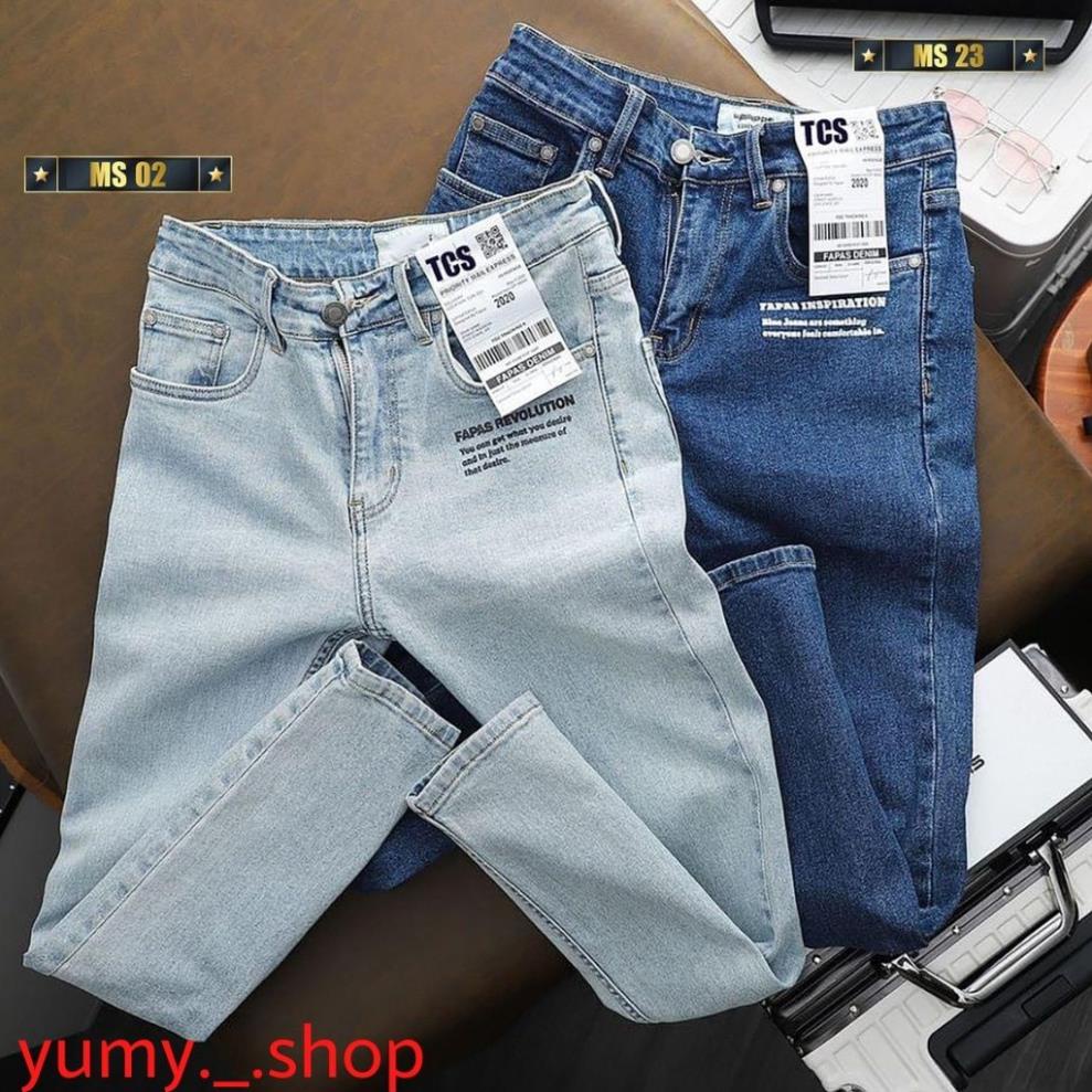 Quần jean jogger nam AD03 màu xanh nhạt trơn không rách gối chất bò cao cấp co dãn 4 chiều cực đẹp, NHIỀU MẪU MỚI ®️