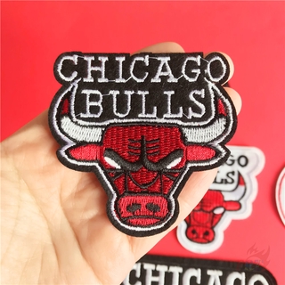 ♚ Miếng dán sắt Red Bull Head ♚ 1pc Tự Làm May Trên Sắt Trên Huy Hiệu Miếng Dán