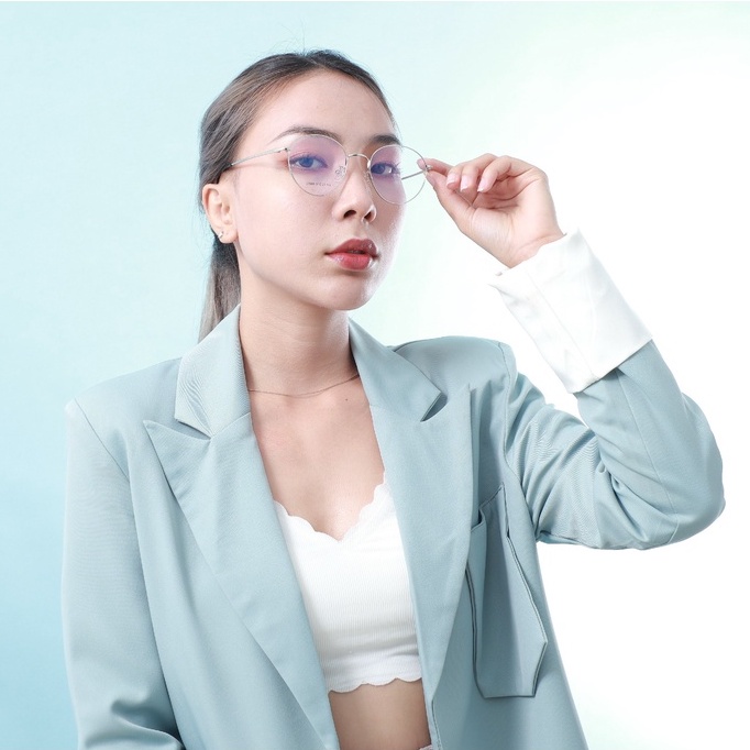 Gọng kính hợp kim thời trang nam nữ siêu nhẹ siêu bền OURESS 31069