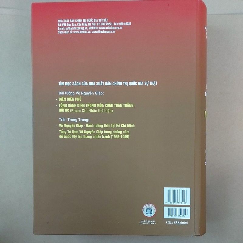 Sách - Đại tướng, Tổng Tư lệnh Võ Nguyên Giáp - Một tài năng quân sự xuất chúng, nhà lãnh đạo có uy tín lớn của cách...