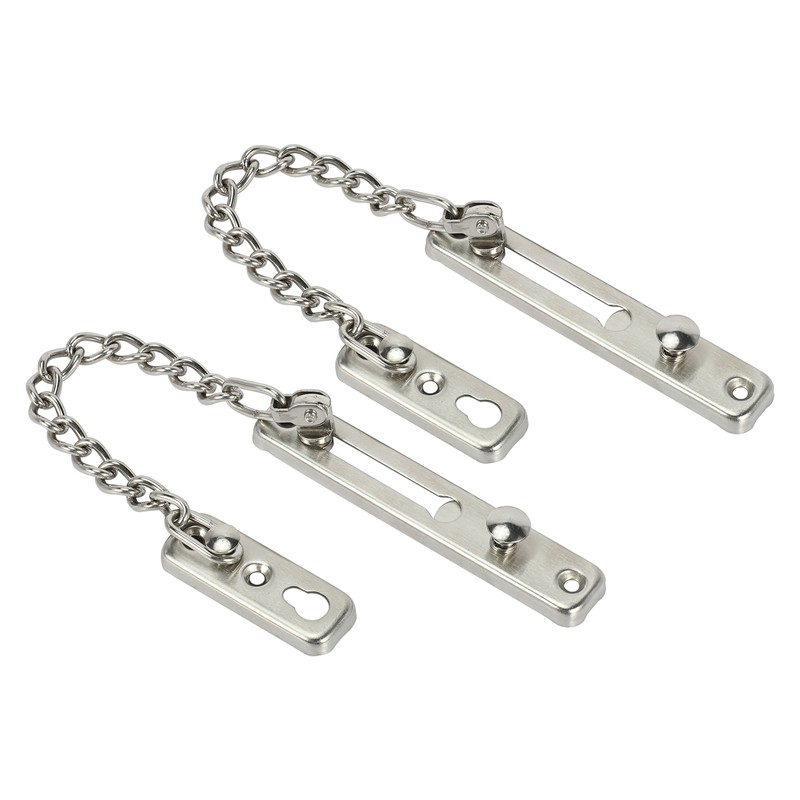 Set 2 Chốt Xích Cửa Chống Trộm Bằng Thép Không Gỉ | BigBuy360 - bigbuy360.vn