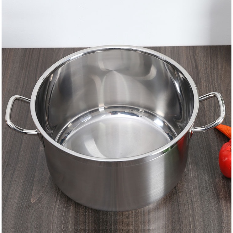 Nồi luộc gà Fivestar-30cm- inox 430-3 đáy (DÙNG ĐƯỢC CHO BẾP TỪ)-dày,đẹp,sáng bóng,chính hãng,giá rẻ-bảo hành 5 năm