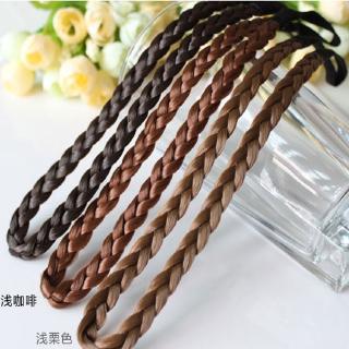 Mới băng đô cài tóc giả thắt bím co dãn