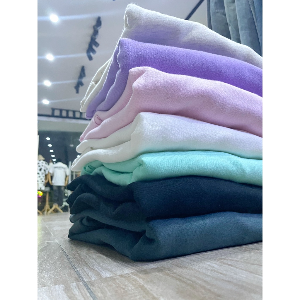 Áo Sweater Basic, ÁO TRƠN NỈ BÔNG TAY DÀI &quot;FREESHIP&quot; From Unisex