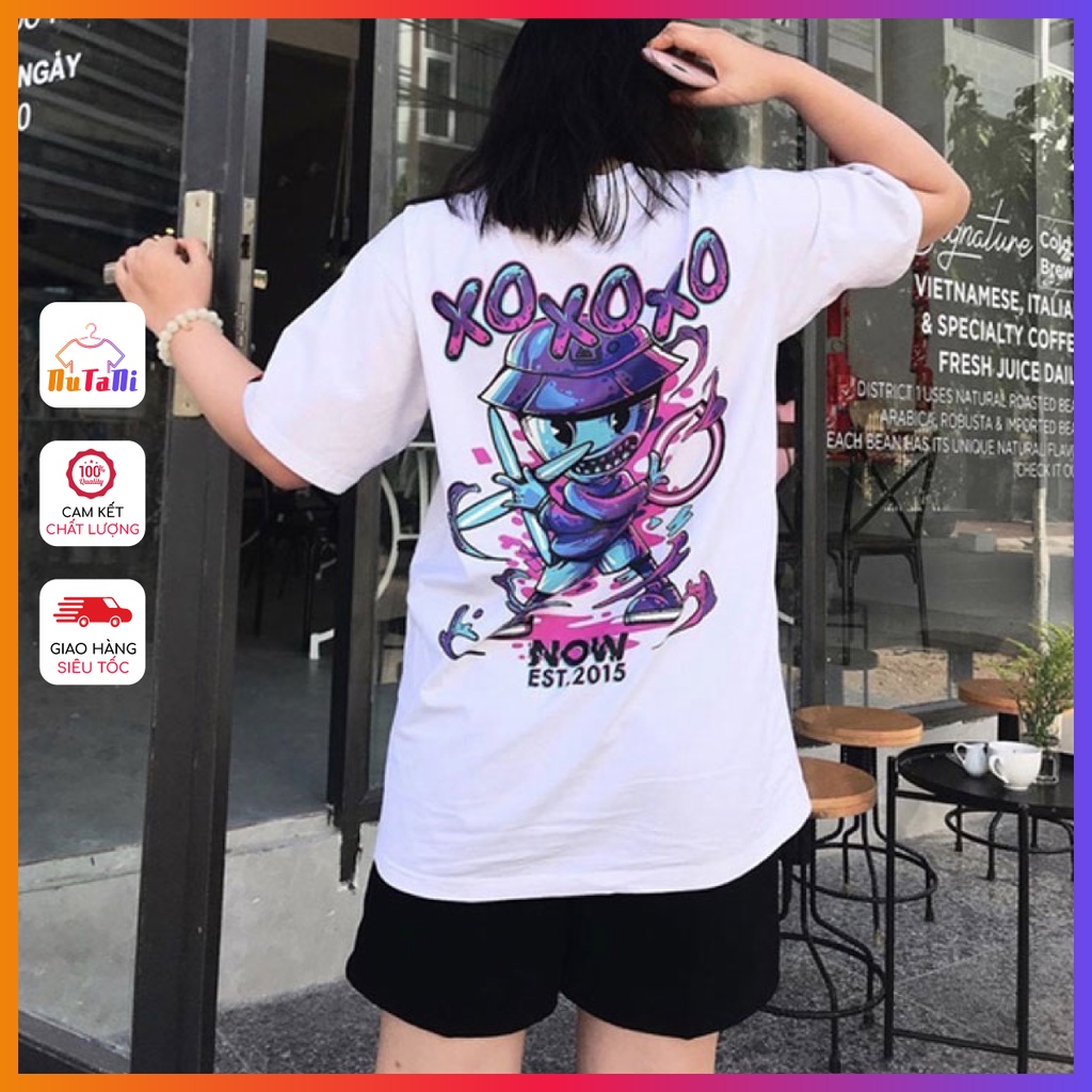 Áo Thun Nữ Unisex Hình Ảnh XO Cá Tính - i6178 NUTANI
