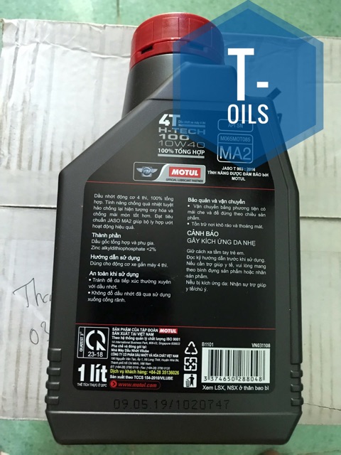 Nhớt Motul HTech 10w40