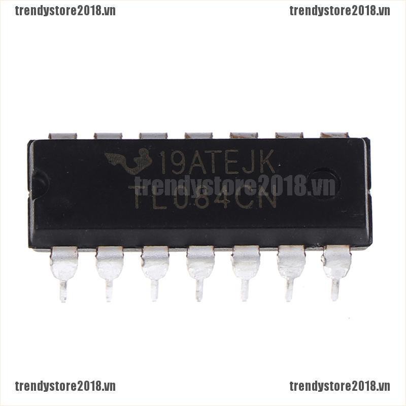 Bộ 10 Linh Kiện Điện Tử DIP-14 TL084CN Inline