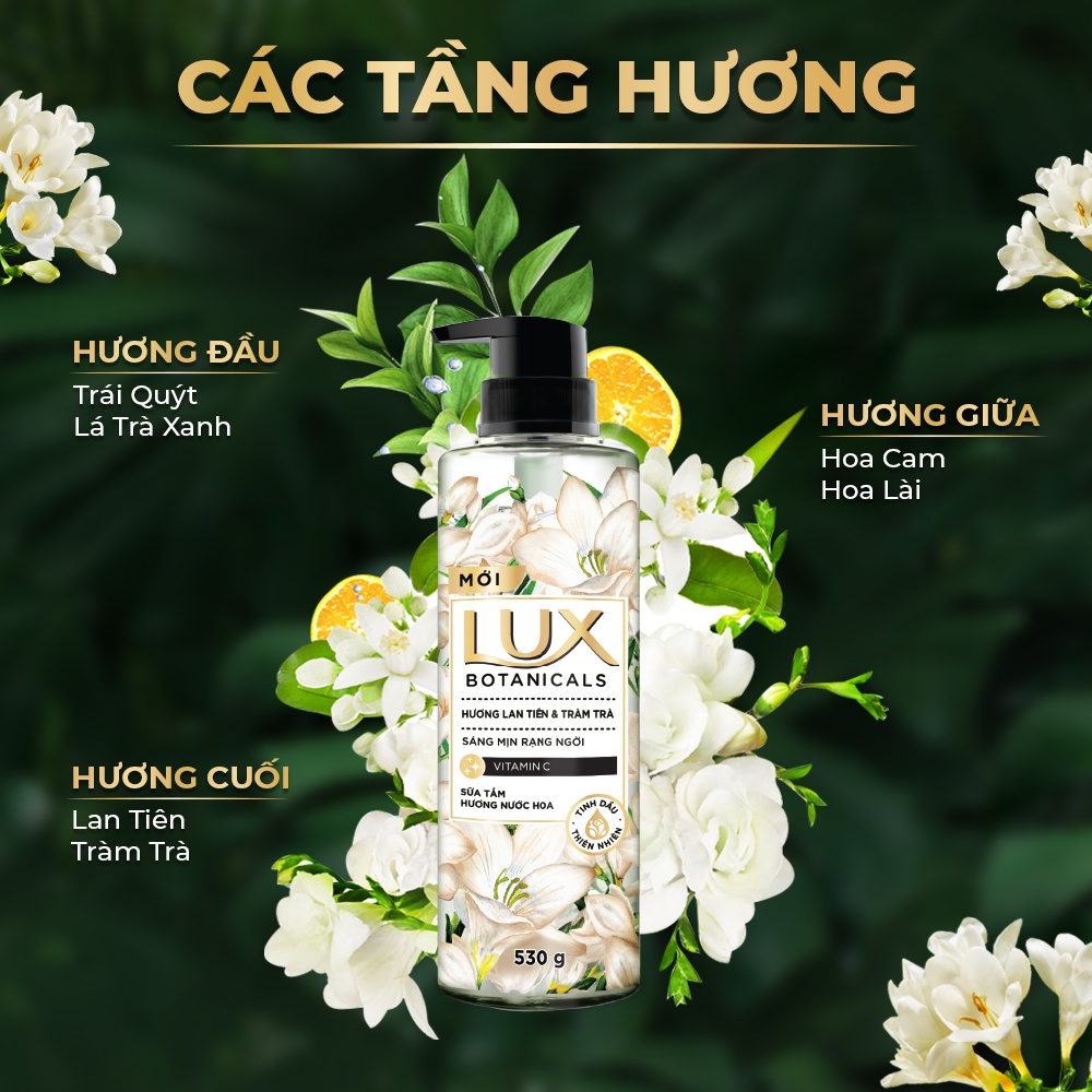 Combo 2 Sữa tắm nước hoa thơm Lux Botanicals (530g/chai)