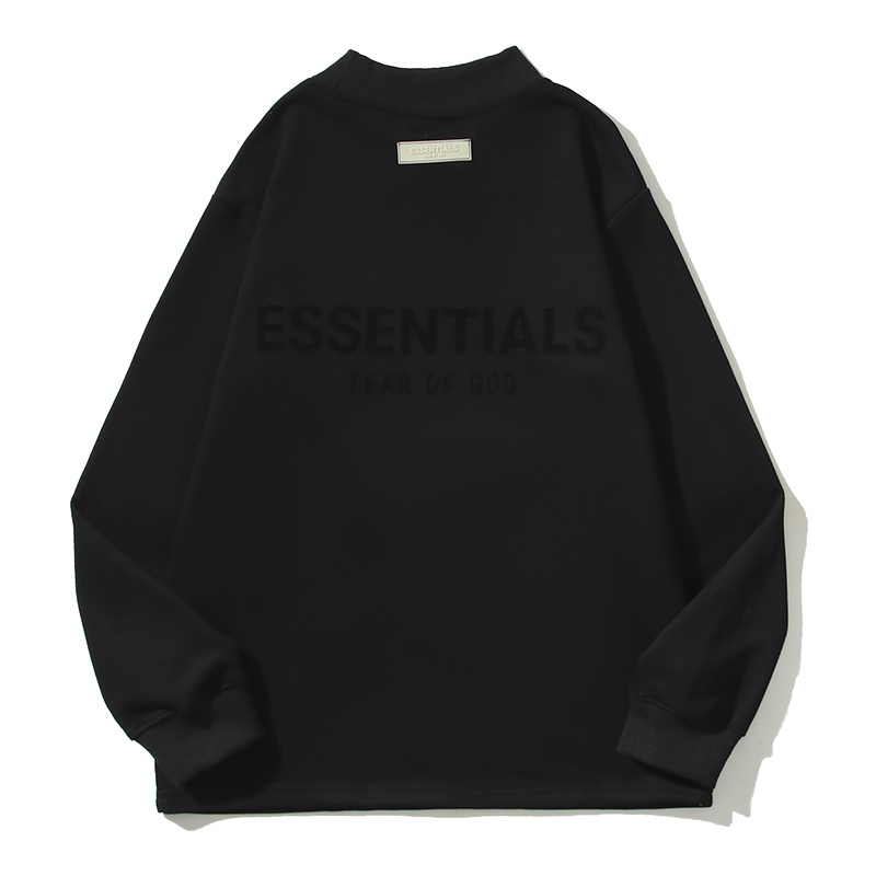 Áo Sweater Cổ Tròn In LOGO Màu Đen Thời Trang Cá Tính