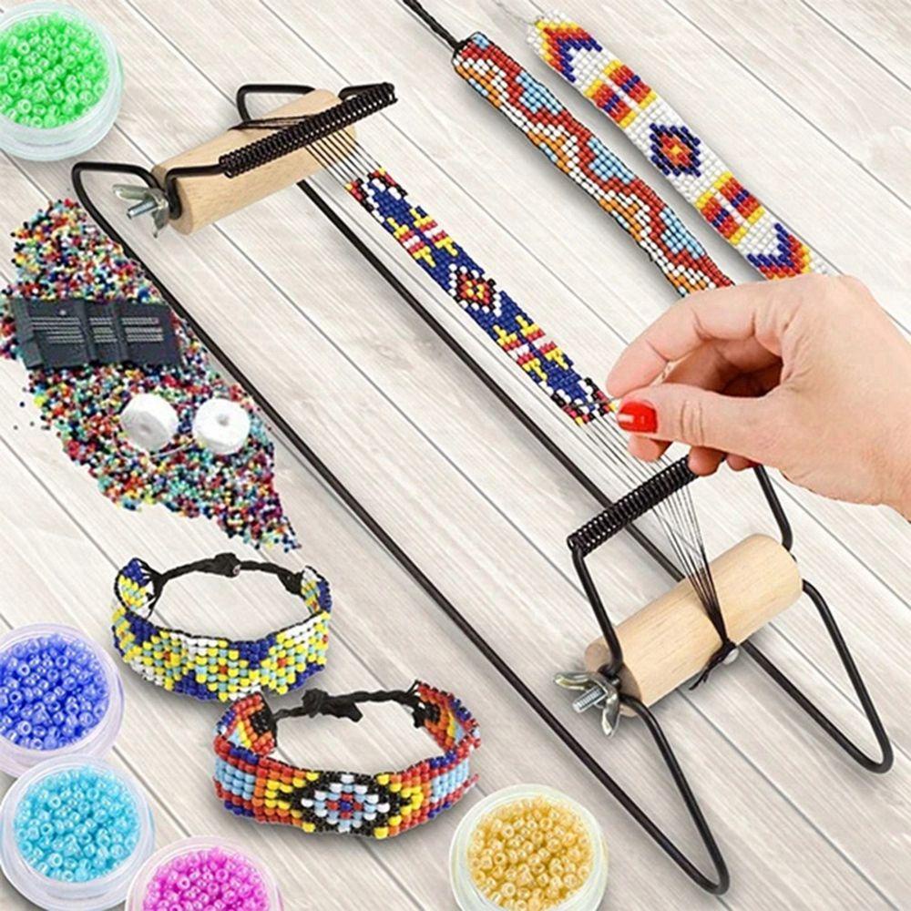 YIYU Máy Dệt Hạt Tròn Bằng Thép Không Gỉ Làm Vòng Tay Handmade Giáo Dục Cho Bé